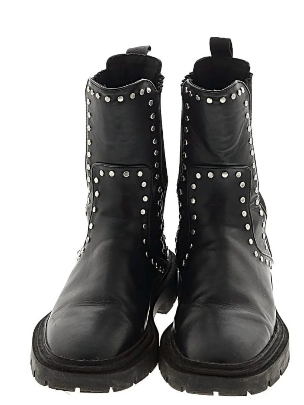 Zara ankle boots. Black with silver studs. Size 39/9. Super comfortable. Classic